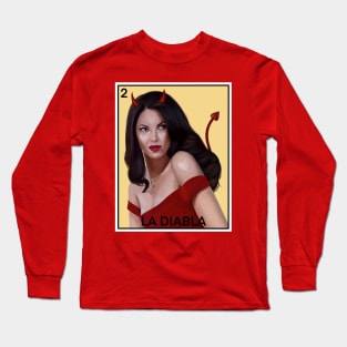 Rubi La Diabla Lotería Long Sleeve T-Shirt